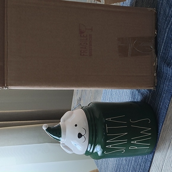 New Rae Dunn Santa Paws Canister - Picture 3 of 6